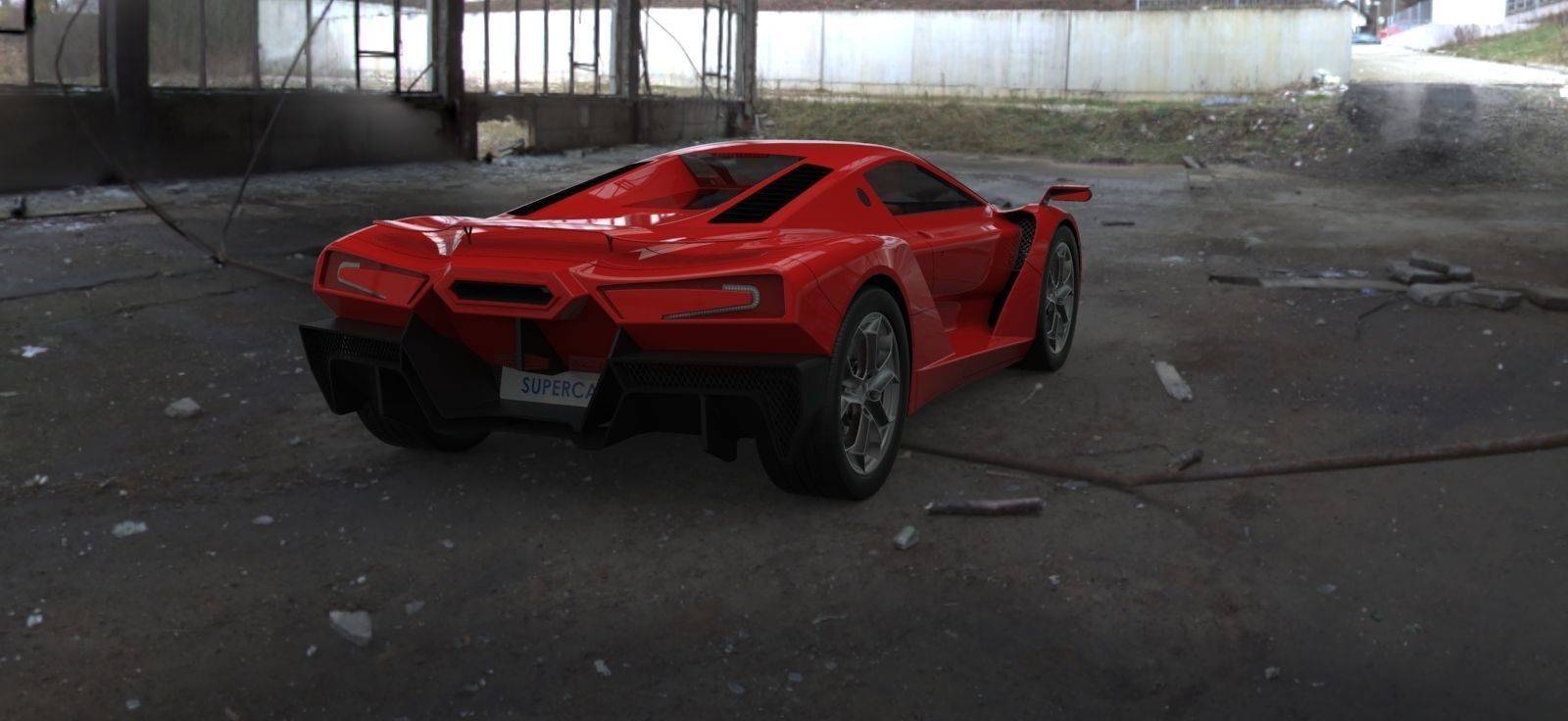 Supercar one 3D model_10