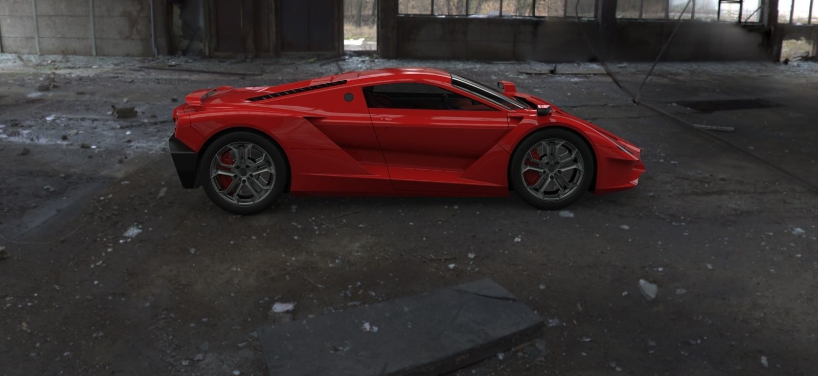 Supercar one 3D model_9
