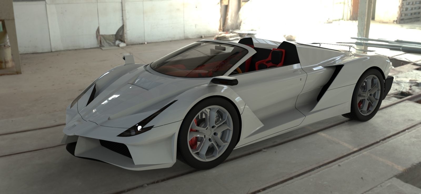 Supercar one 3D model_32