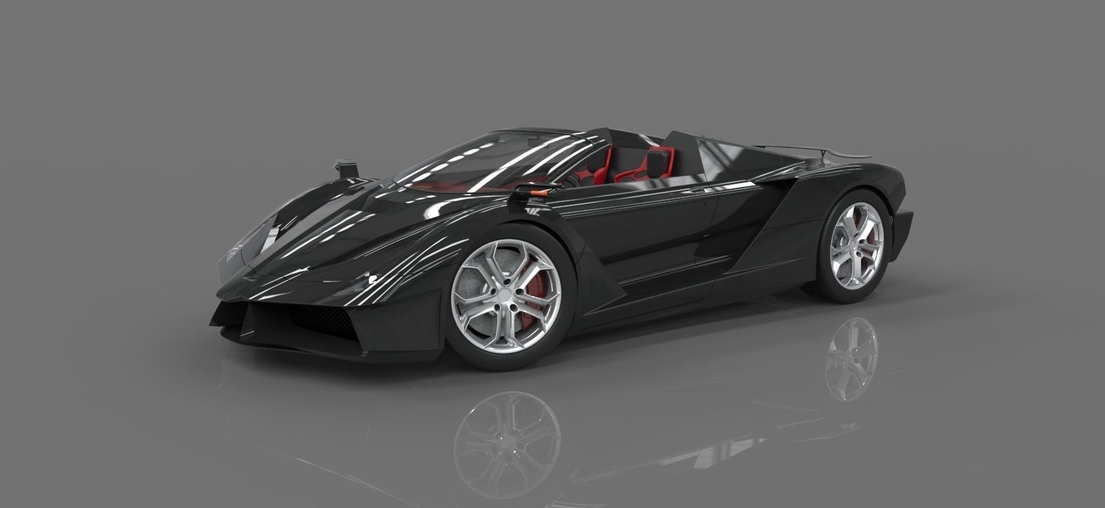 Supercar one 3D model_43