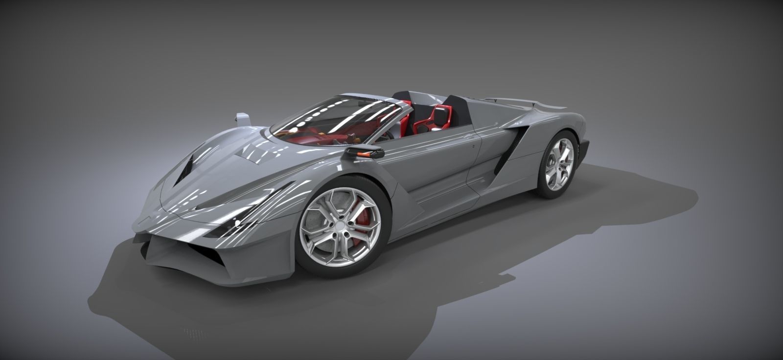 Supercar one 3D model_44