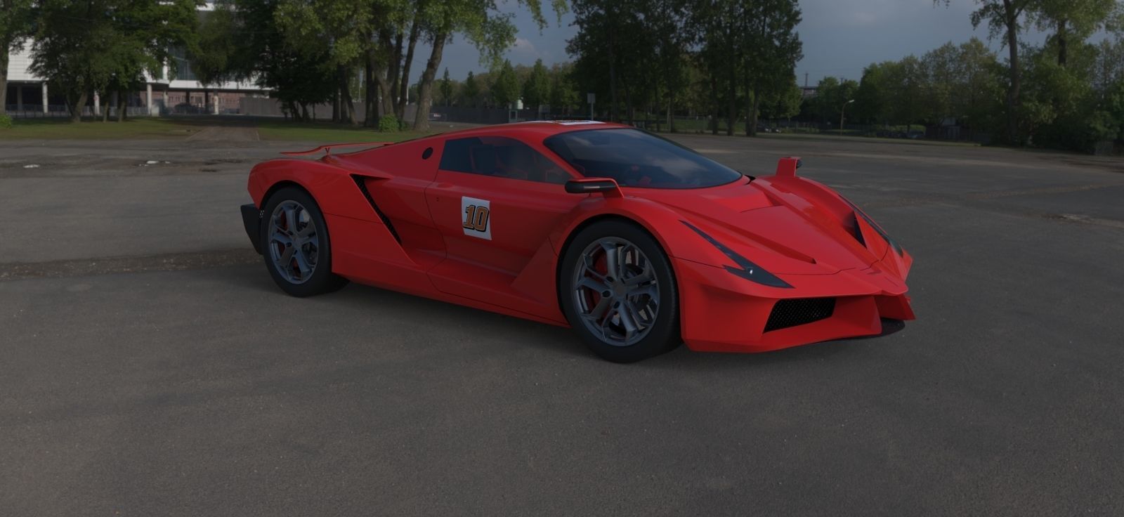 Supercar one 3D model_11