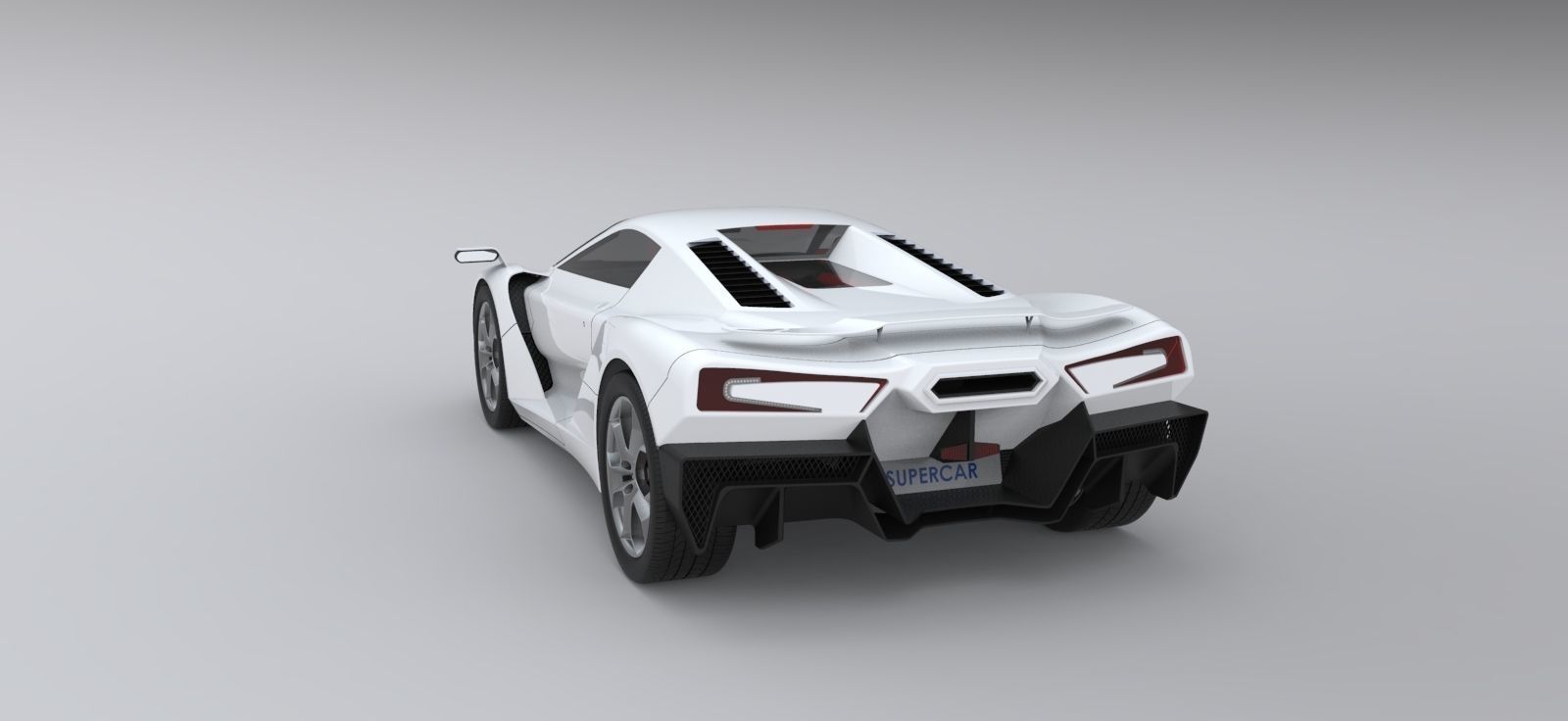 Supercar one 3D model_6