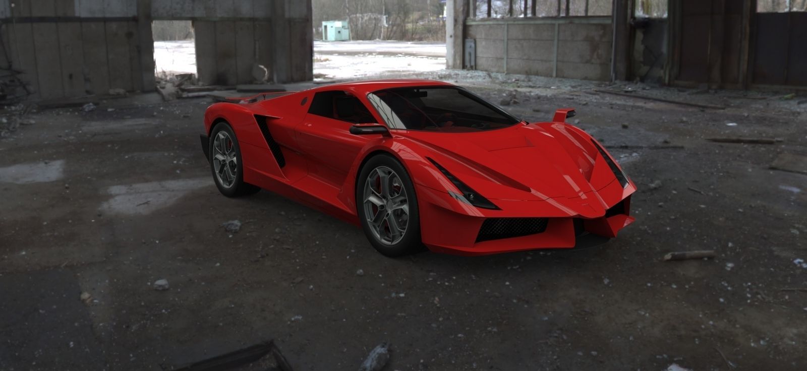 Supercar one 3D model_8