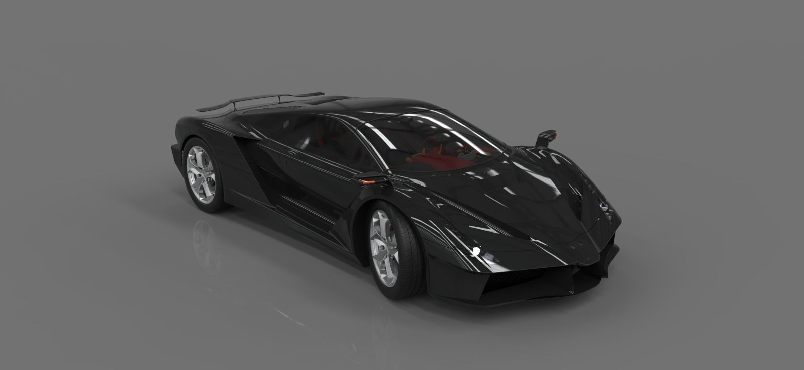 Supercar one 3D model_38