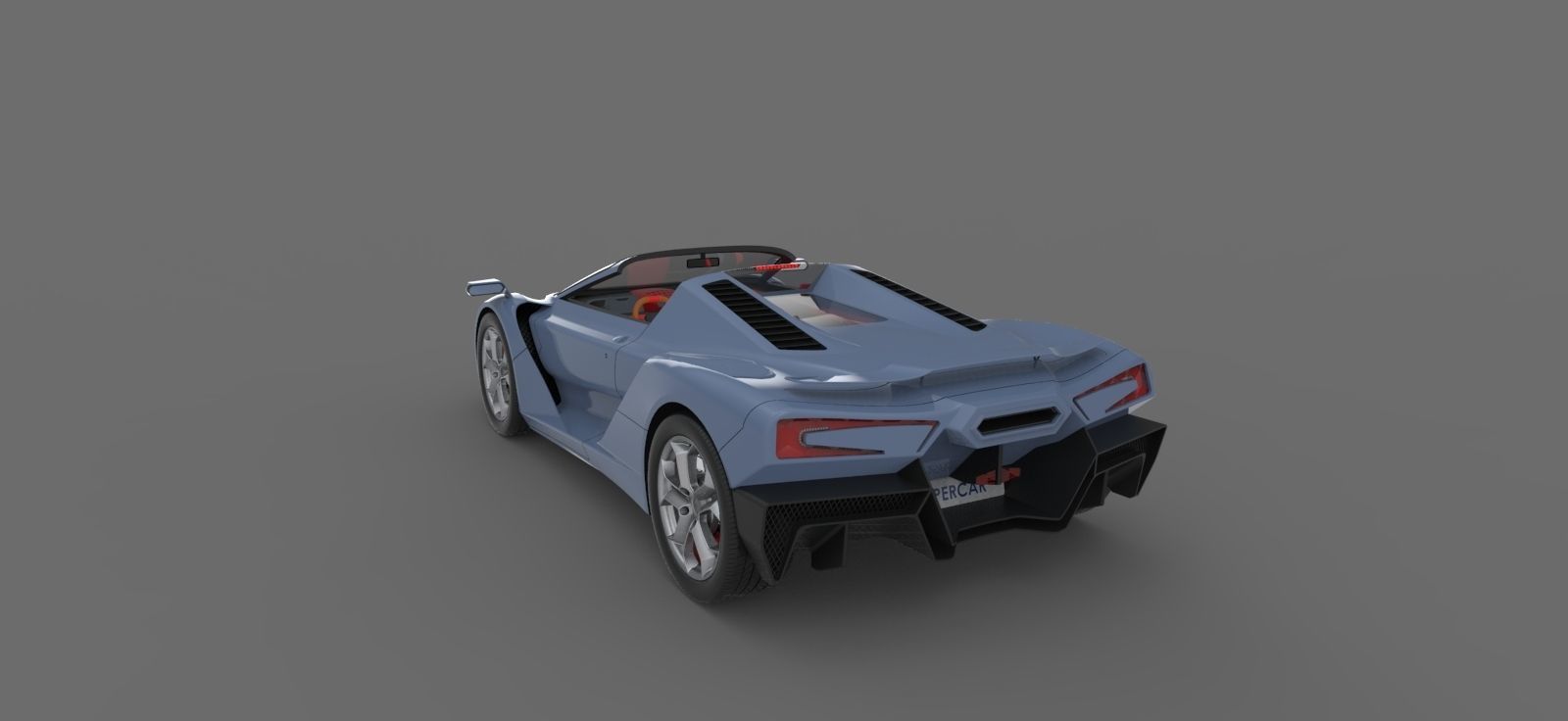 Supercar one 3D model_15