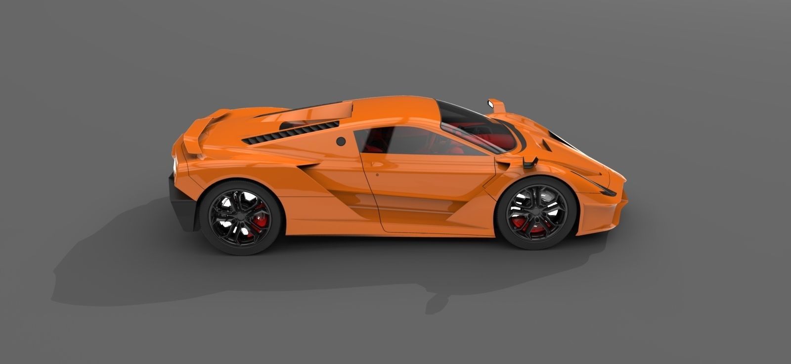 Supercar one 3D model_2