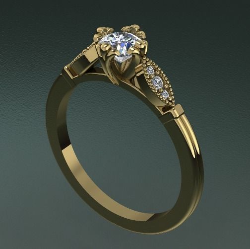 Ring Model 1445 3D print model_1