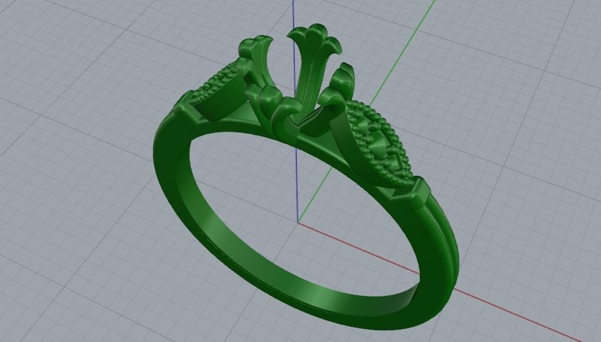 Ring Model 1445 3D print model_7