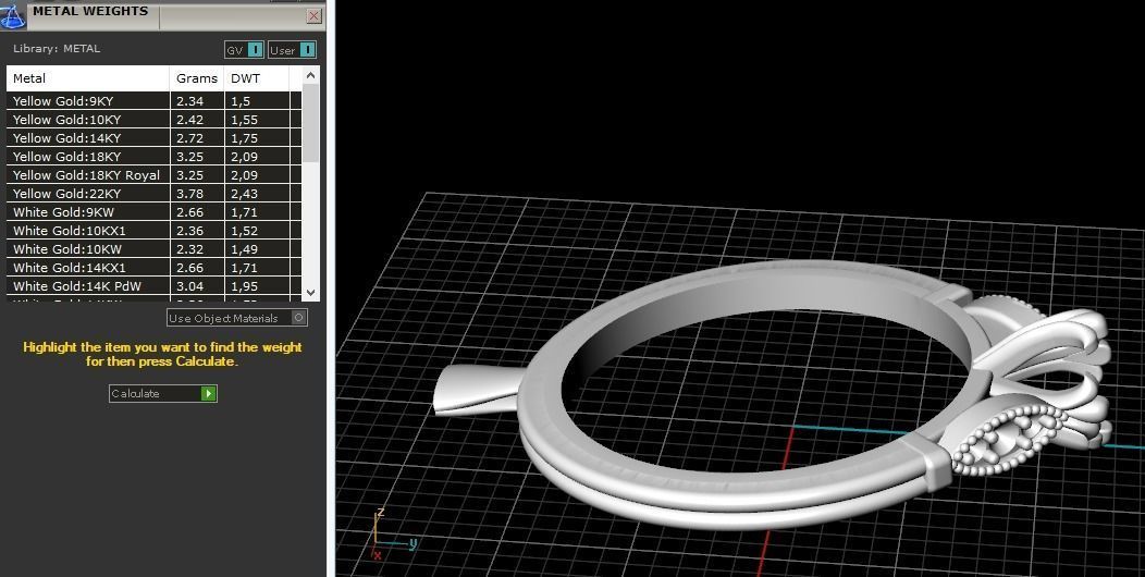 Ring Model 1445 3D print model_2