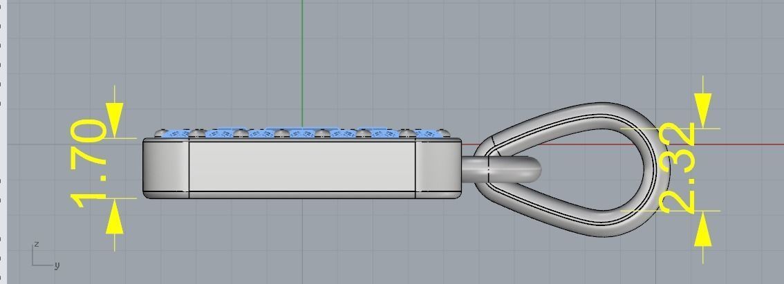 Pendant Model 1456 3D print model_5
