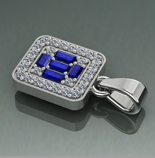 Pendant Model 1456 3D print model_1