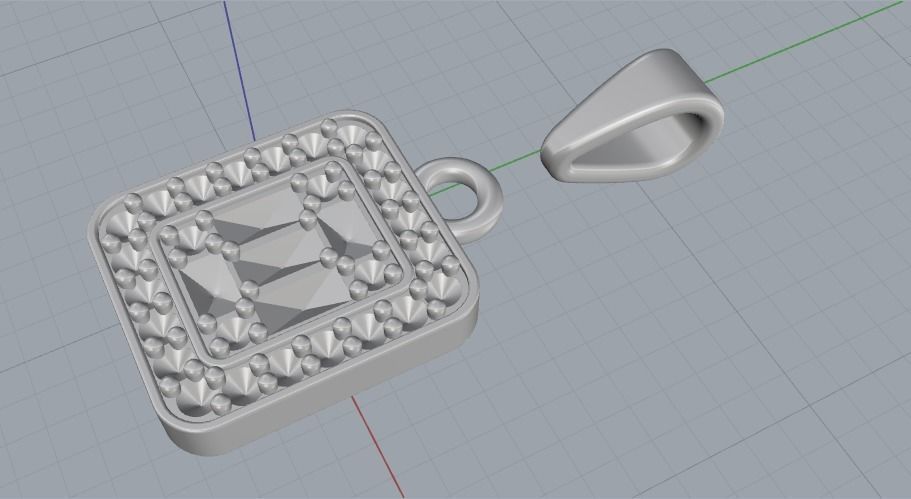 Pendant Model 1456 3D print model_6