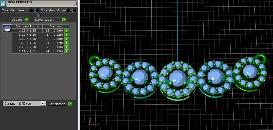 Pendant Model 1455 3D print model_3