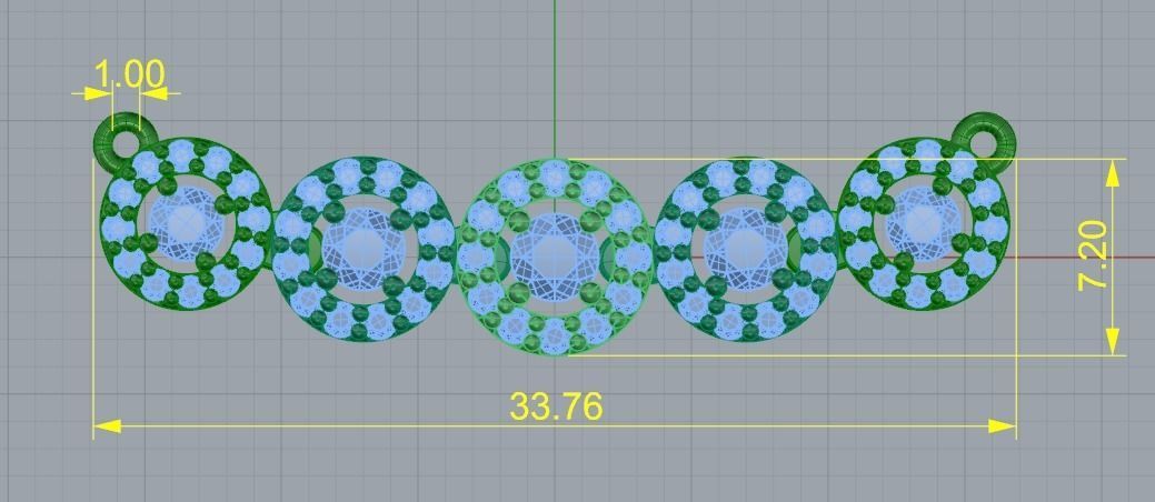 Pendant Model 1455 3D print model_4