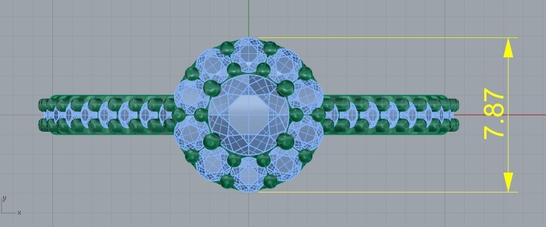 Ring Model 1449 3D print model_5