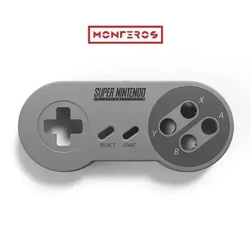 Super NES Controller - 01 Front cover 3D print model