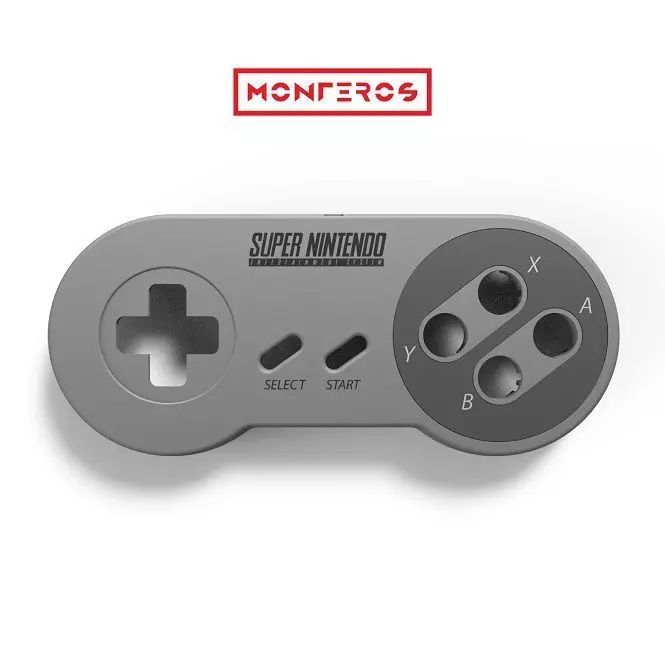 Super NES Controller - 01 Front cover 3D print model_0