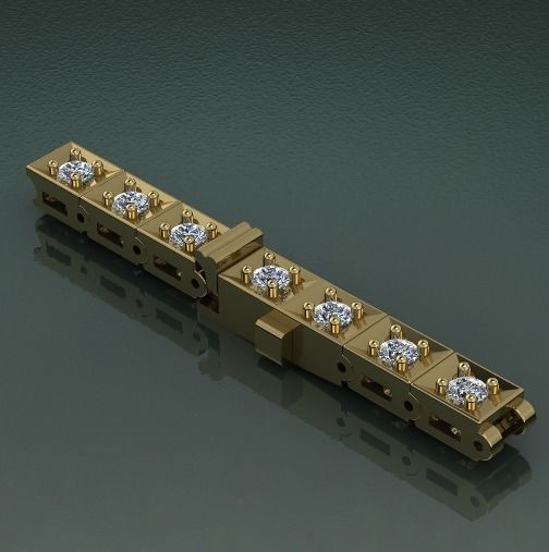 Bracelet Model 1467 3D print model_1