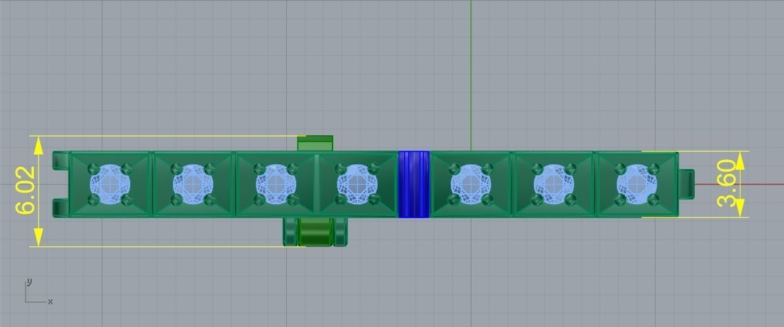 Bracelet Model 1467 3D print model_6