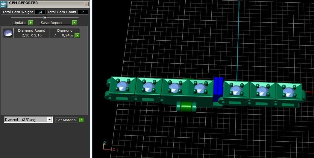Bracelet Model 1467 3D print model_4