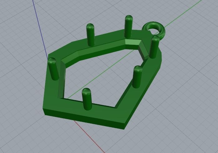 Pendant Model 1474 3D print model_4