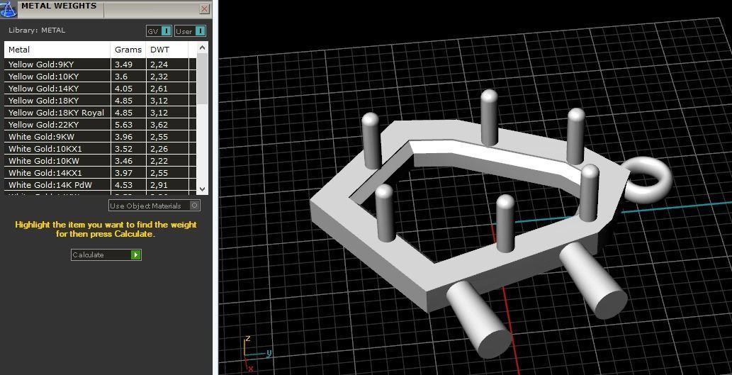 Pendant Model 1474 3D print model_8