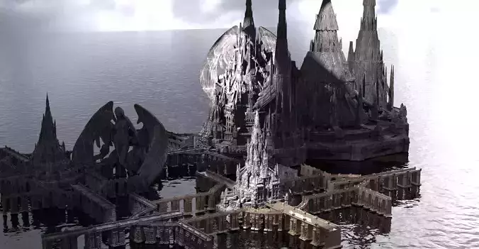 Maleficent Evil Tower City Extended Kit bash