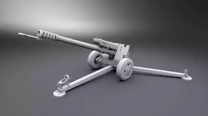 2A18 howitzer scale model 3D print model