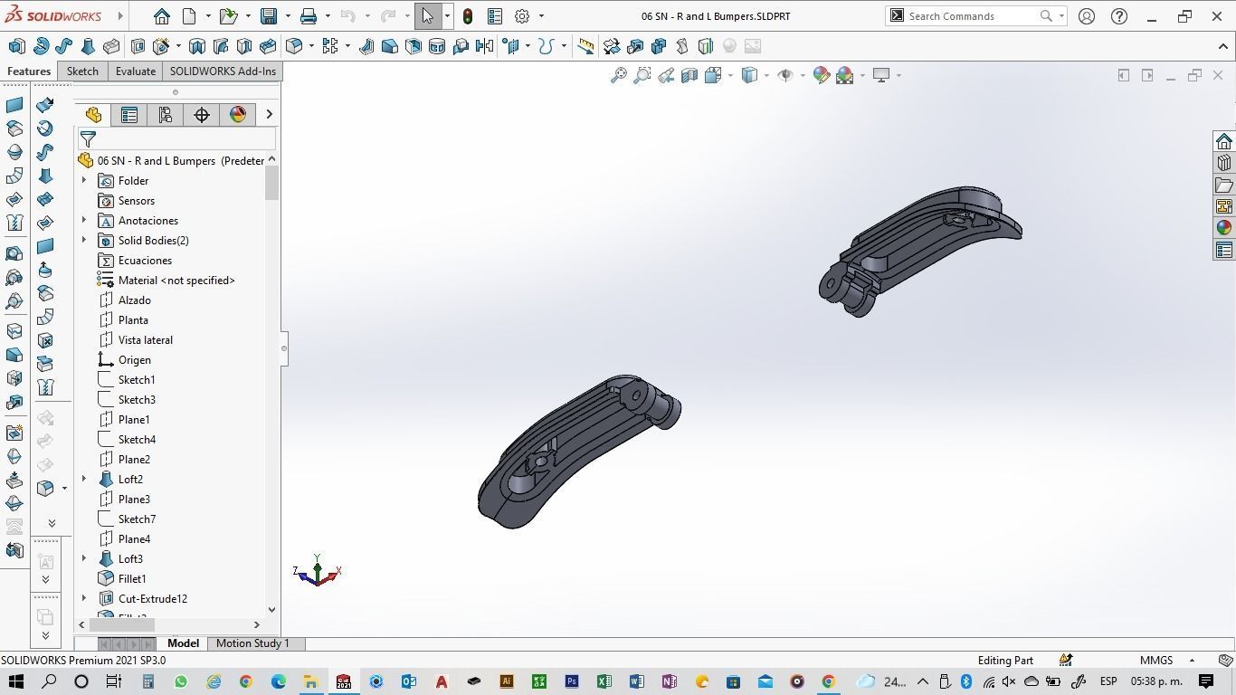 Super NES Controller - 06 R and L Bumpers 3D print model_7