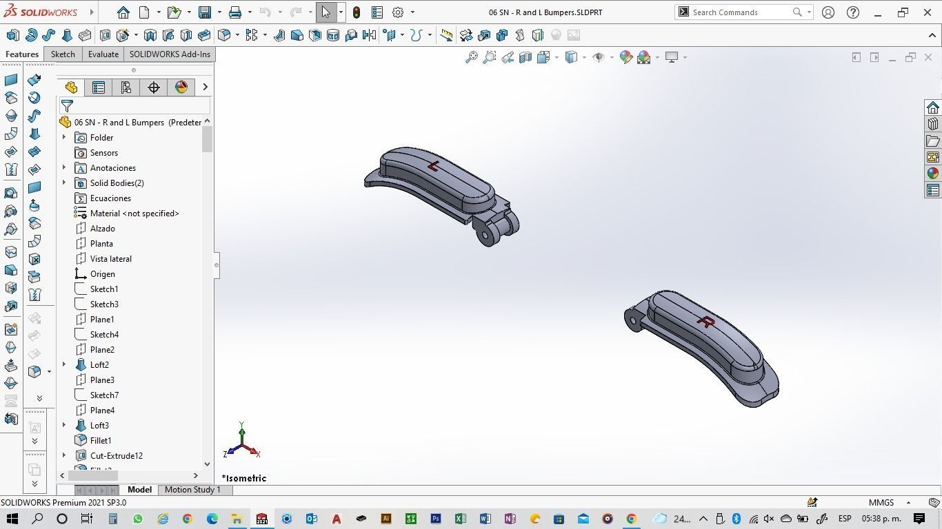Super NES Controller - 06 R and L Bumpers 3D print model_6
