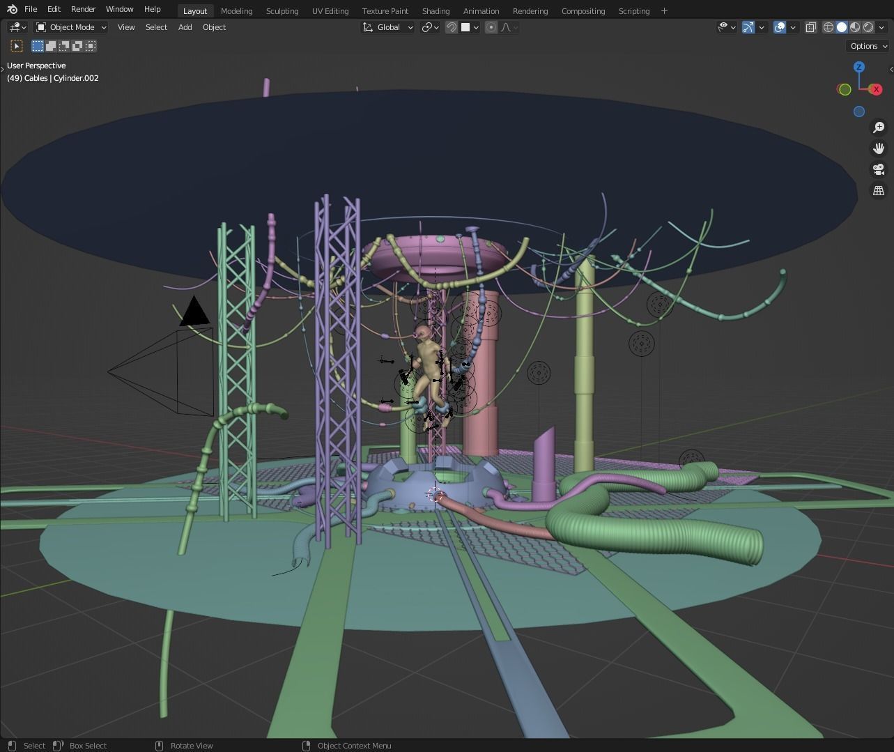 Full Sci Fi Scene Blender 3D model_5