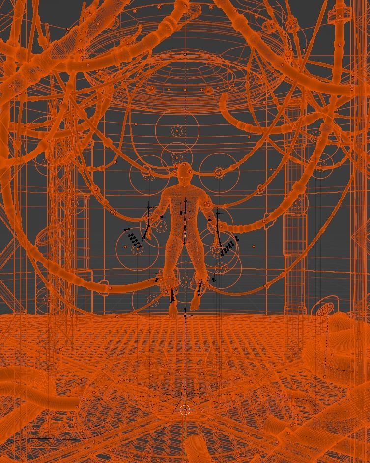 Full Sci Fi Scene Blender 3D model_3