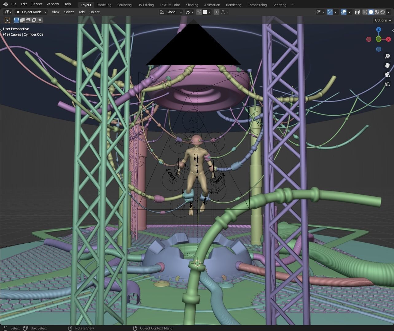 Full Sci Fi Scene Blender 3D model_4
