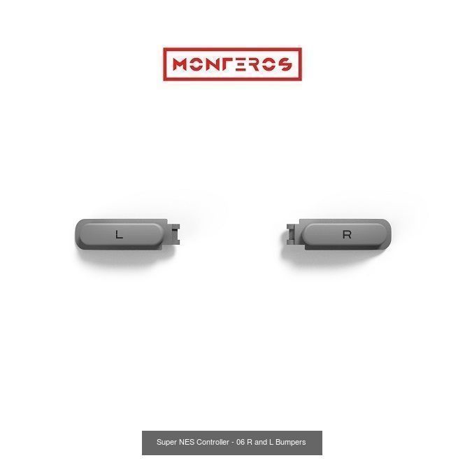 Super NES Controller - All Files 3D Model Collection_7