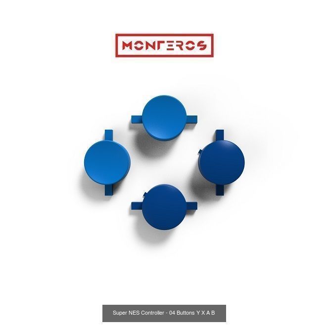 Super NES Controller - All Files 3D Model Collection_5