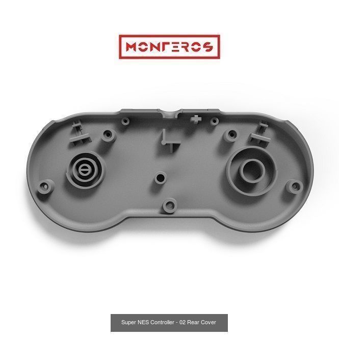 Super NES Controller - All Files 3D Model Collection_3