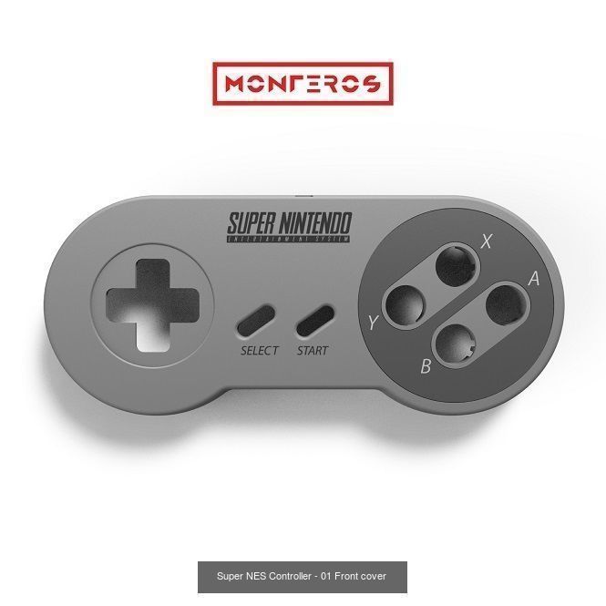 Super NES Controller - All Files 3D Model Collection_2