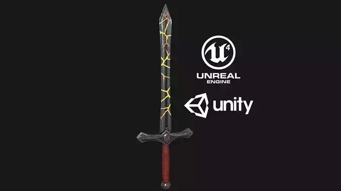 Stylized Sword PBR Modeling