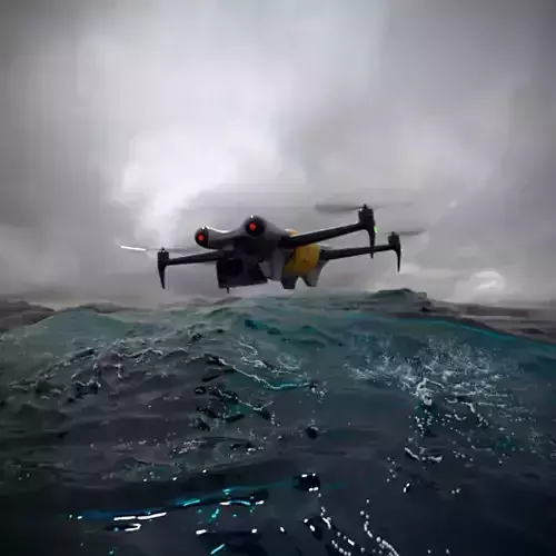 Animated Camera Quadcopter Drone 3D model