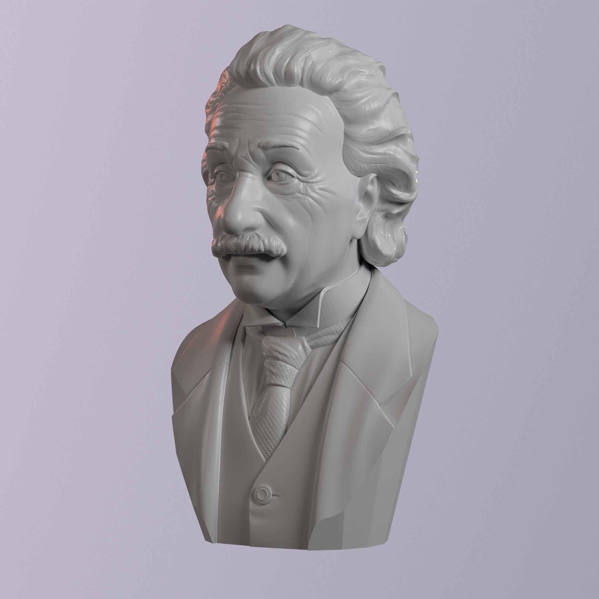 Albert Einstein 3D print model_3