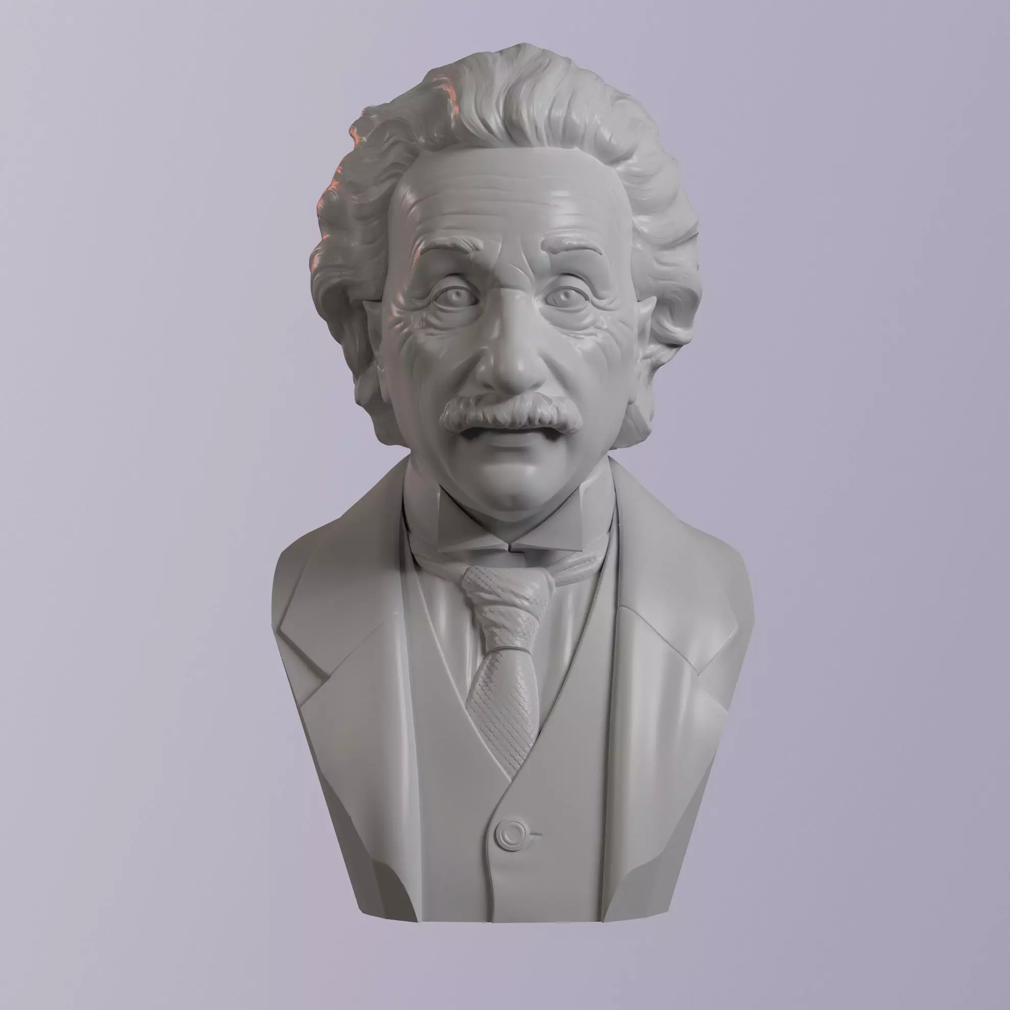 Albert Einstein 3D print model_0