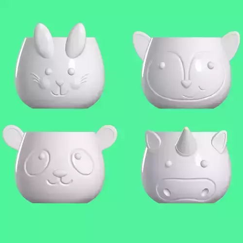 Flower vase - animals