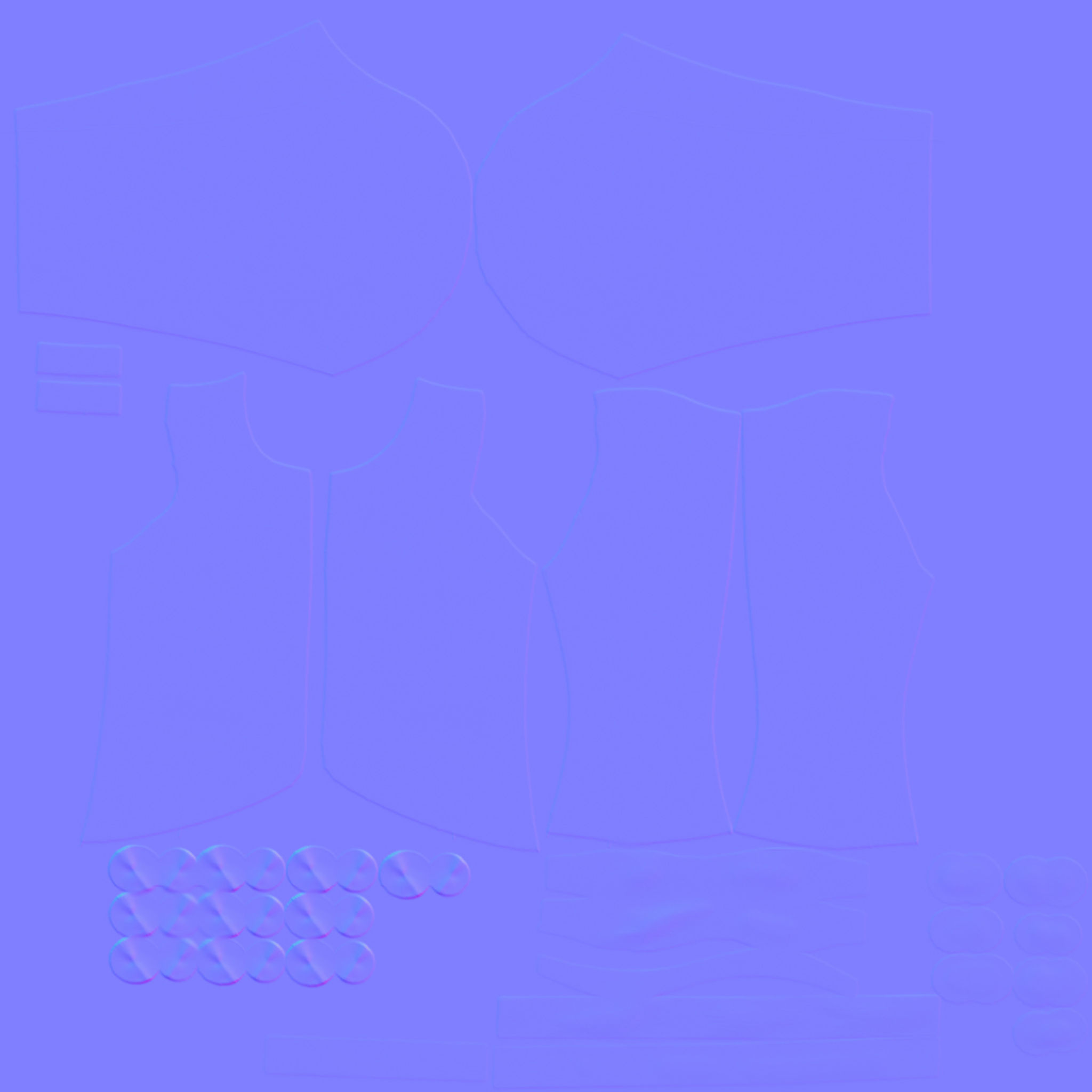 Ladies Slim Blazer Open Front with Brooch Low-poly 3D model_14