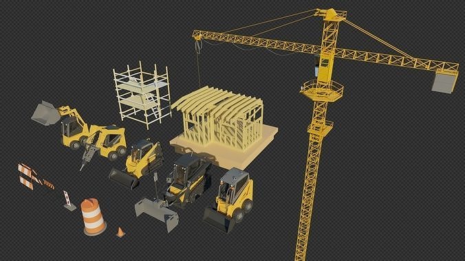 Mini Excavator 3D model