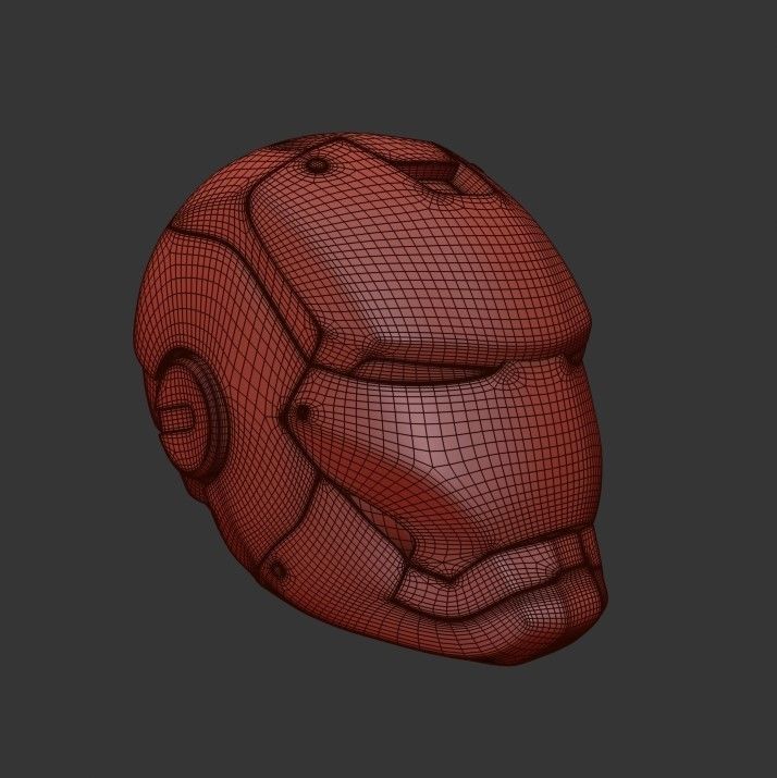 IRON MAN Mark Low-poly 3D model_6