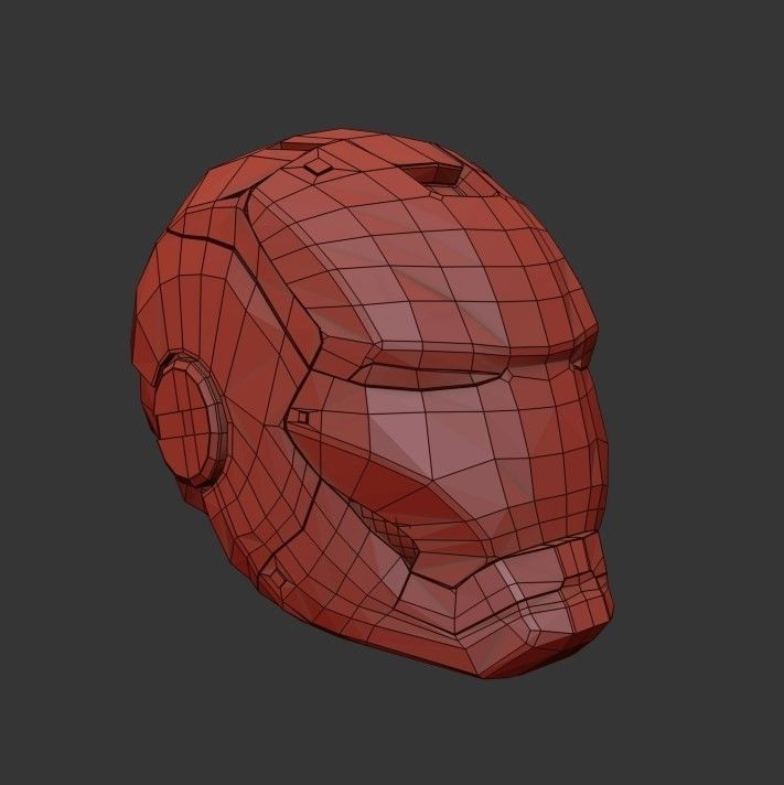 IRON MAN Mark Low-poly 3D model_7