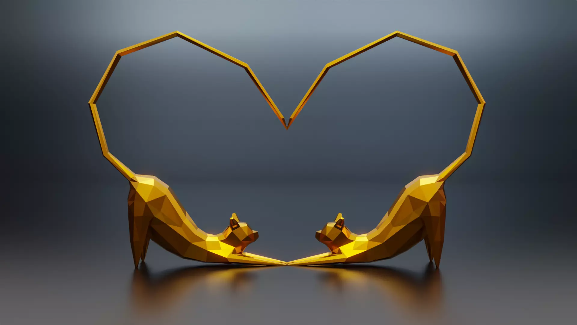 Cat Stretching Low poly Free low-poly 3D model