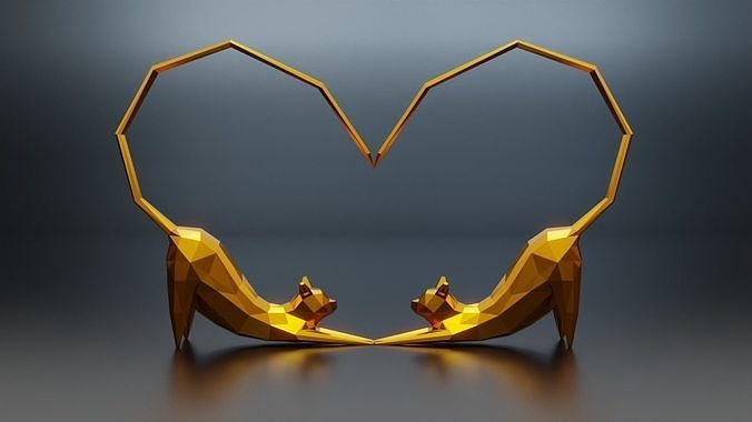 Cat Stretching Low poly Free low-poly 3D model