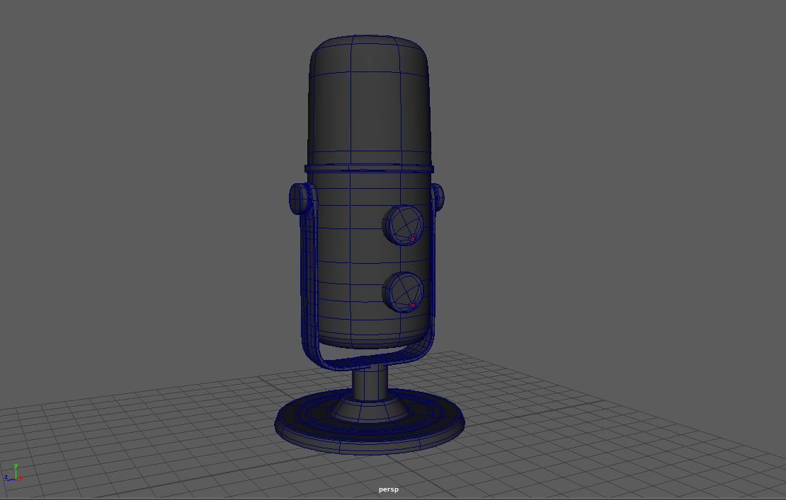 microphone Free 3D model_7